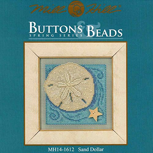 Sand Dollar Beaded Counted Cross Stitch Kit Mill Hill 2016 Buttons & Beads Spring MH141612