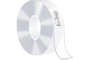 Ohayooz Ruban adhésif double face solide amovible 3 m - Ruban adhésif transparent - Résistant - Lavable et imperméable - Pour