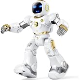 Ruko 1088 Programmable Robot Toy for Kids, STEM Learning Gift, Gold | Large Interactive Robot with Remote Control, App Control, Birthday Gift for Boys &amp; Girls Ages 4 5 6 7 8 9