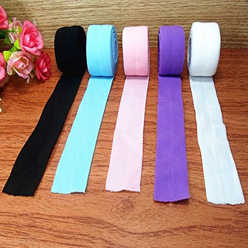 1X Elastic Webbing Folded Package Sideband Garment Accessories Spandex Banding Overlock Cloth Material Nylon Wide 2.5cm Approx (Black)