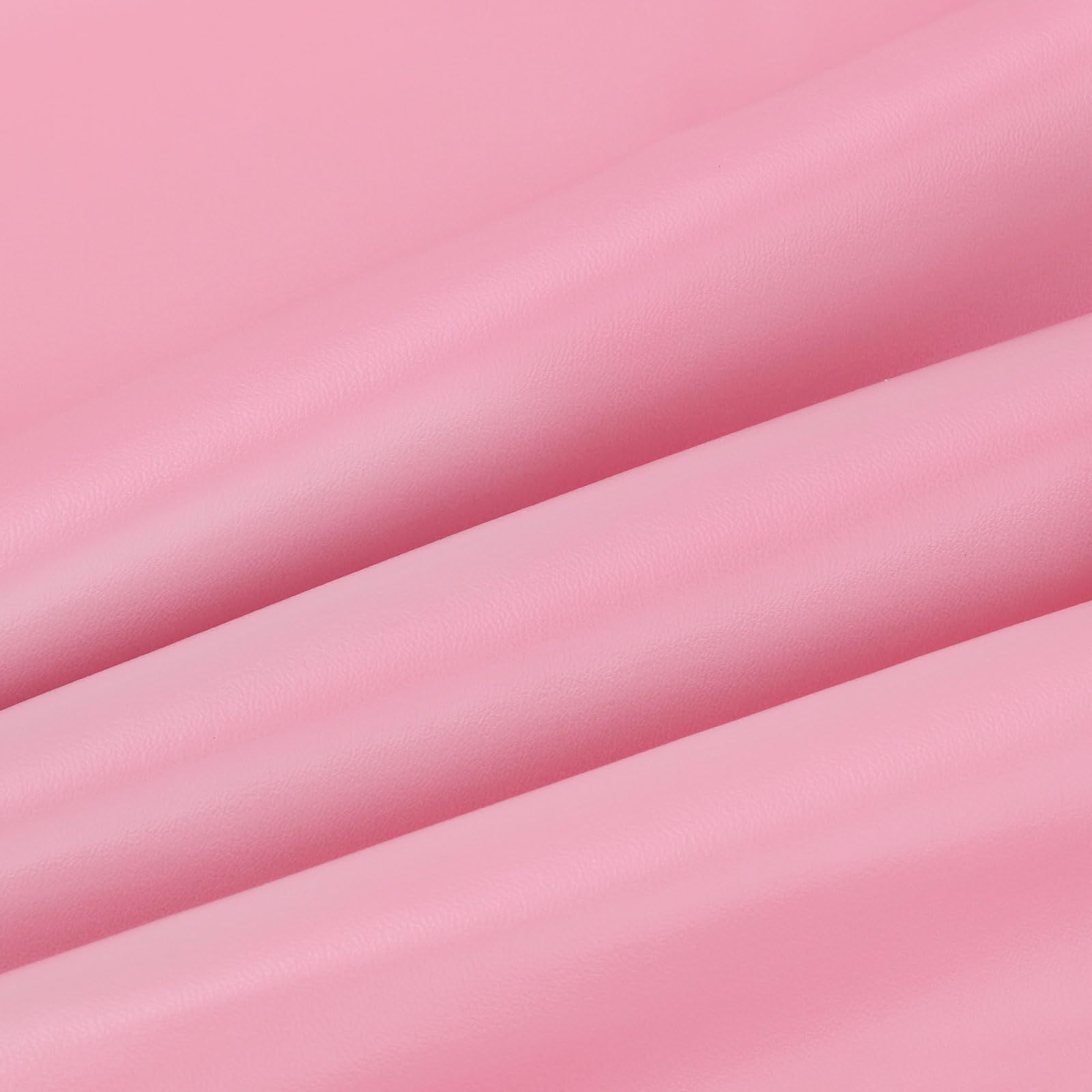 PATIKIL 54x19.7x0.03 Inch Faux Leather Sheets, Soft Colored Faux PU Leather Sheets Repair Fabric Patch for Book Binding, Repairing, Crafting, Sewing, Pink