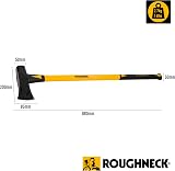 Roughneck ROU65660 Fibreglass Splitting Maul 6 lb 2.7 kg Dual Wedge Head view 2