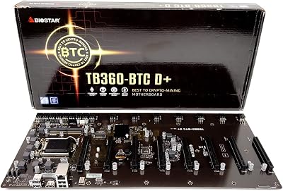 Biostar TB360-BTC D+ Motherboard LGA1151 8 GPU Support Intel 8th 9th Gen Mining