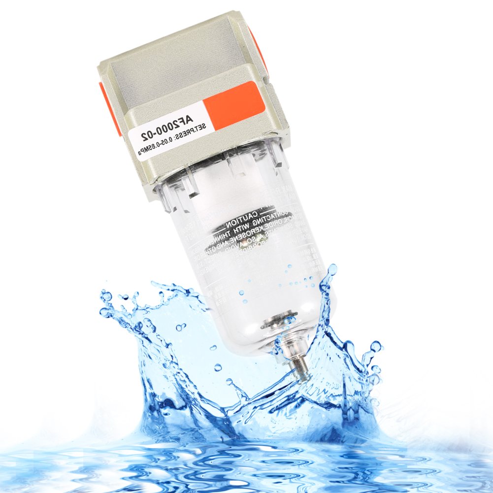 Particulate Air Filter Dryer Desiccant for Compressor Tools 1/4 Inch Air Line Moisture Trap Cleaner Removes Dirt Oil Water Replacement for AF2000-02