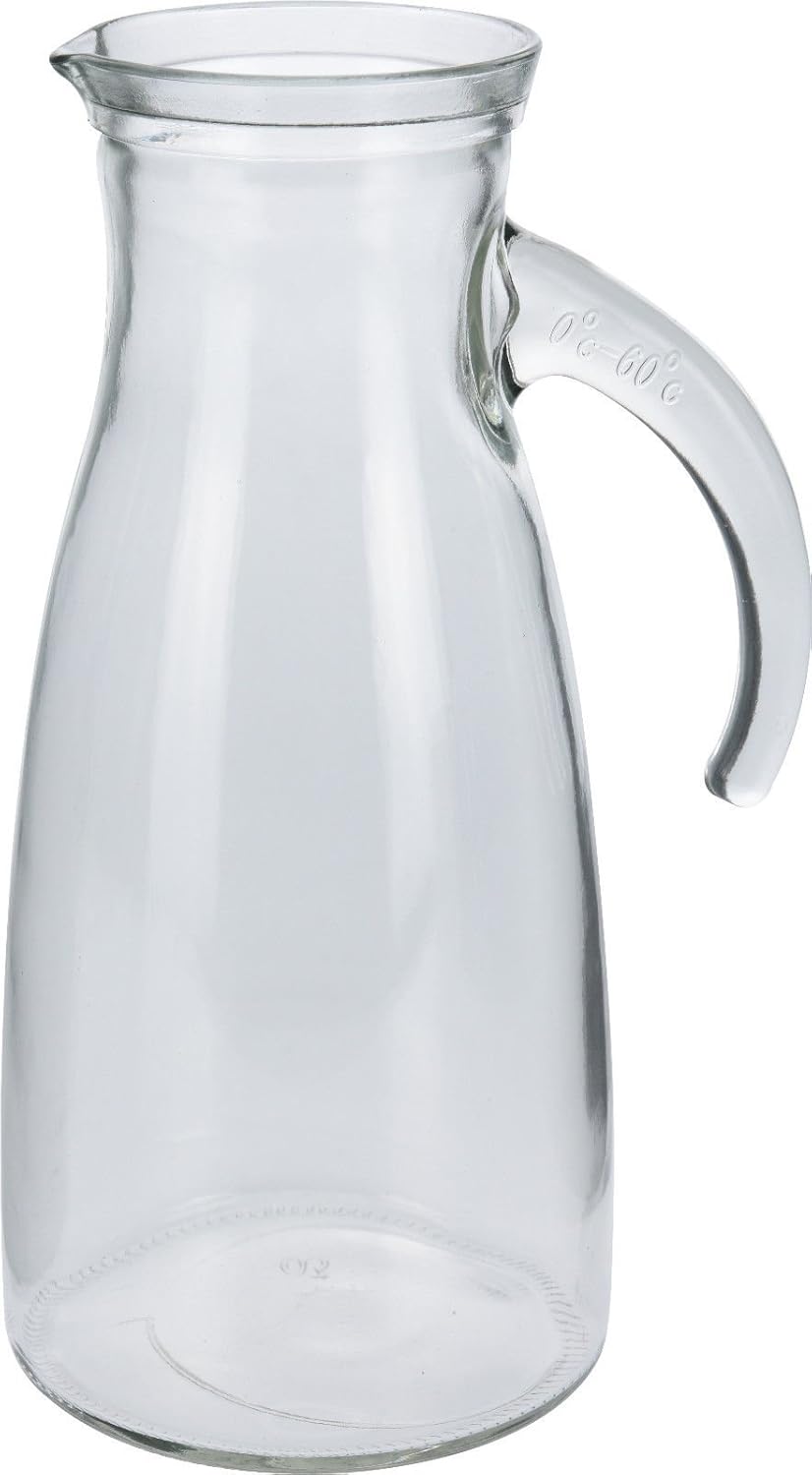 1 Litre Glass Jug With Spout Juice Water Wine Carafe Jug Suitable for