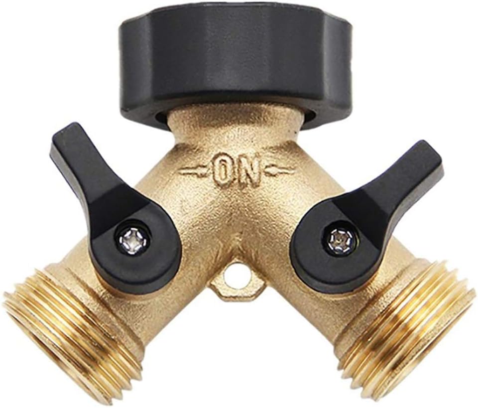 Grifo Doble Jardin Adaptador Grifo Manguera Distribuidor De Agua