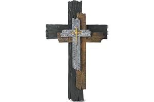 JUXINGDAZYF Wall Cross Christians Cross Spiritual Religious Cross Gifts With Hook on Hanging Wall Or Table With Blessed For Church Home Room Decoration For Christmas
