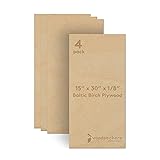 Baltic Birch Plywood 15 x 30 x 1/8 Inch - 3 mm