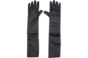 Fepdiu Little Girls Princess Toddler Dress Up Gloves - Satin Gloves for Halloween Costume Party Princess Cosplay