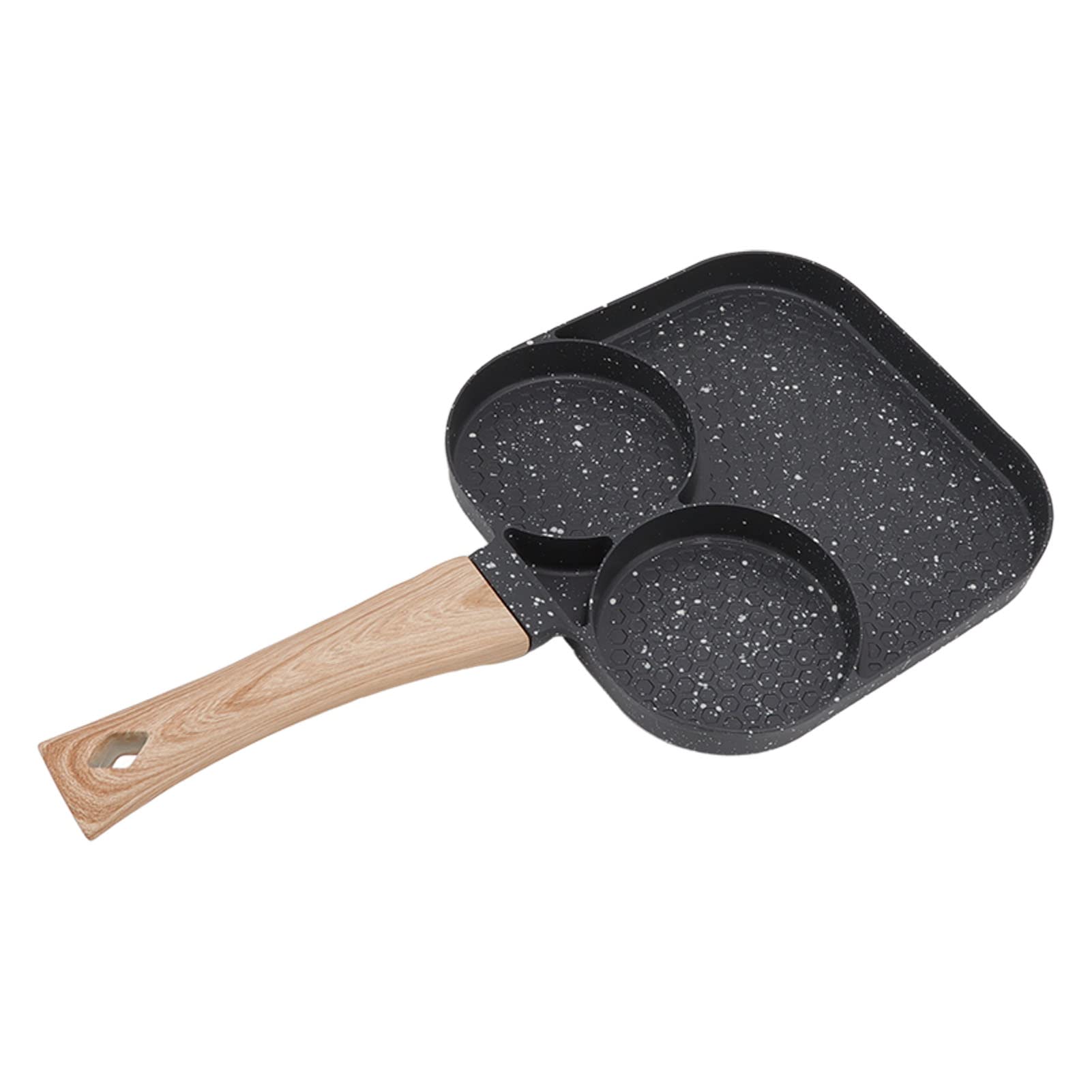 Prevents Stick Grill Frying Pan, 3 in 1 Divided Breakfast Pan for Cooking Omelets, Bacon, Burgers, Pancakes and Fried Eggs Side Dishes Specialty Plates