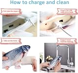 Nepfaivy Floppy Fish Cat Toy 11 inch Interactive Plush Catnip Toy for Indoor view 5