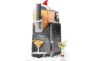 FOHERE Slushie Machine, 88 oz Slushy Machine for Home, Rapid Cooling, 12H Freshness, Professional Frozen Drink Maker with Self-Clean, for Milkshake, Margarita Smoothie, Frappes (Black)