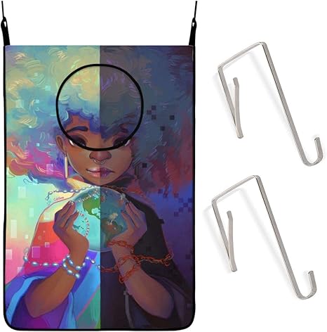 Großer Wäschekorb, afrikanische Frauen halten die Erde hängender