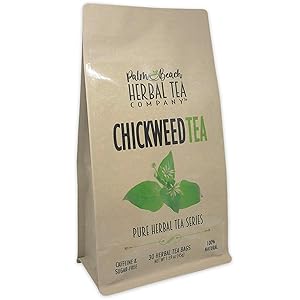 Chickweed Tea - Pure Herbal Tea Series by Palm Beach Herbal Tea Company (30 Tea Bags) 100% Natural