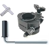 Alesis Command SE/Forge 1.5 Inch Drum Rack Clamp, L-Rod and Silverline Audio 10ft Trigger Cable Bundle