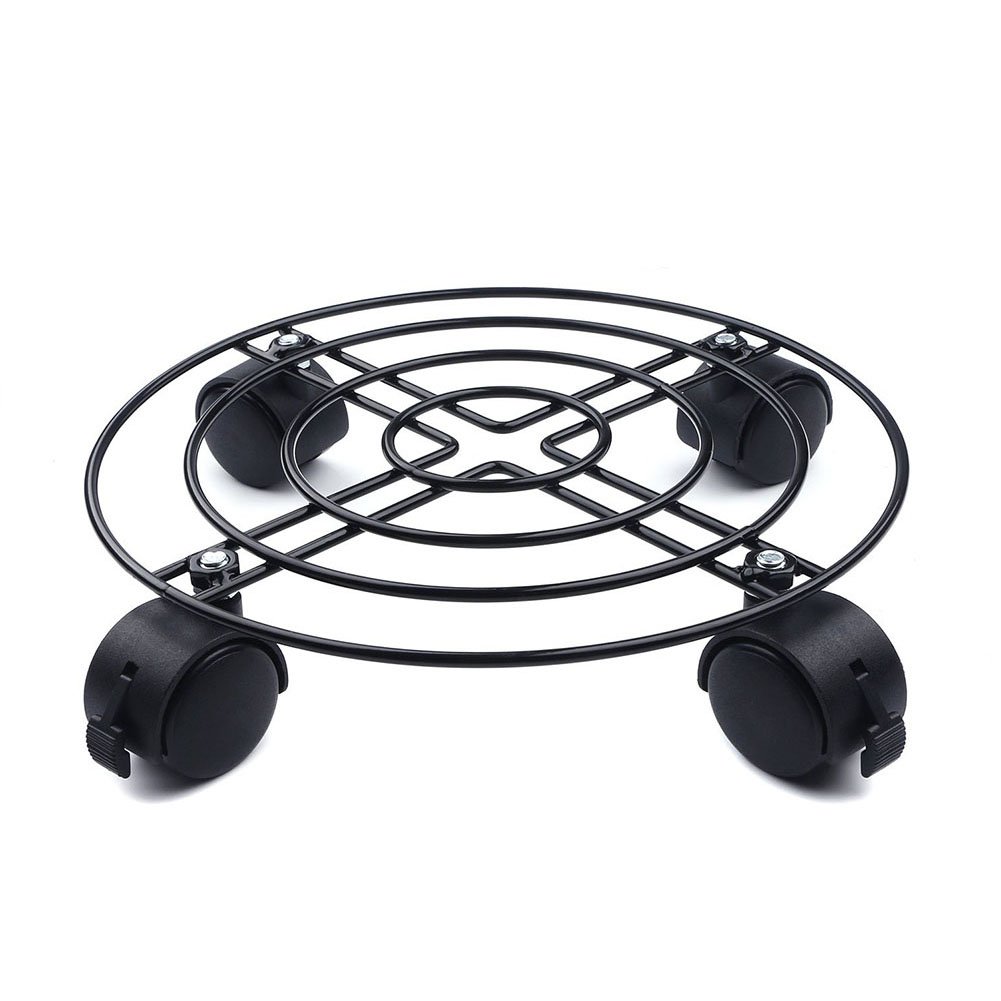 Movable Flowerpot Base Plant Holders with Wheel Plant Flower Pot Metal