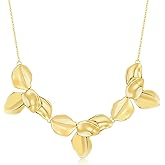 SHANTYSON Flower Necklace for Women 14k Gold Plated Boho Vintage Chokers with Floral Pedant Trendy Petal Collars Necklaces Statement Prom Jewelry Gifts