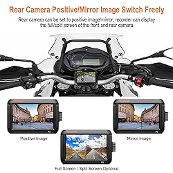 VSYSTO WiFi Motorcycle Dash Cam, Tire Pressure