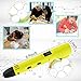 3D Pen for Kids,Newest 3D Printing Pen Compatible ABS PLA Filament, KT-Prase Portable 3D Printer Drawing Pen LCD Screen Supports Mobile Power (Yellow)