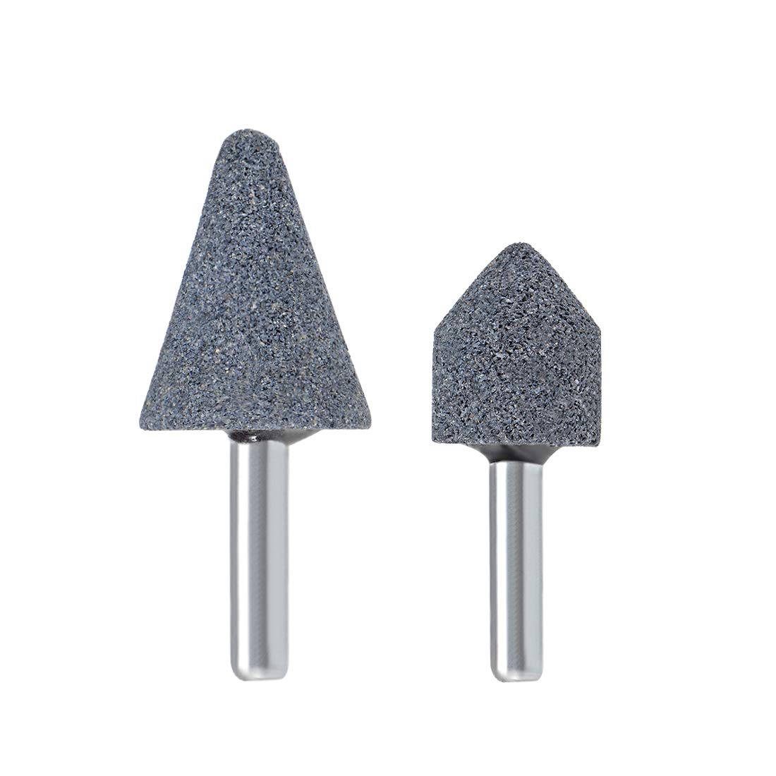 sourcing map Abrasive Stone Points Set Grinding Wheel Polishing Head Bit with 1/4-inch Shank 2 Pcs
