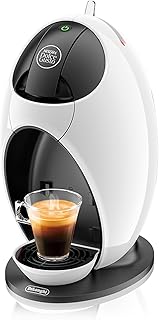 DeLonghi EDG 250.W NESCAFÉ Dolce Gusto Jovia Kapsel Kaffeemaschine für heiße und kalte Getränke, 15 bar Pumpendruck für samtige Crema, Manuelle Wasserdosierung, 0,8l Wassertank, abnehmbar, Weiß