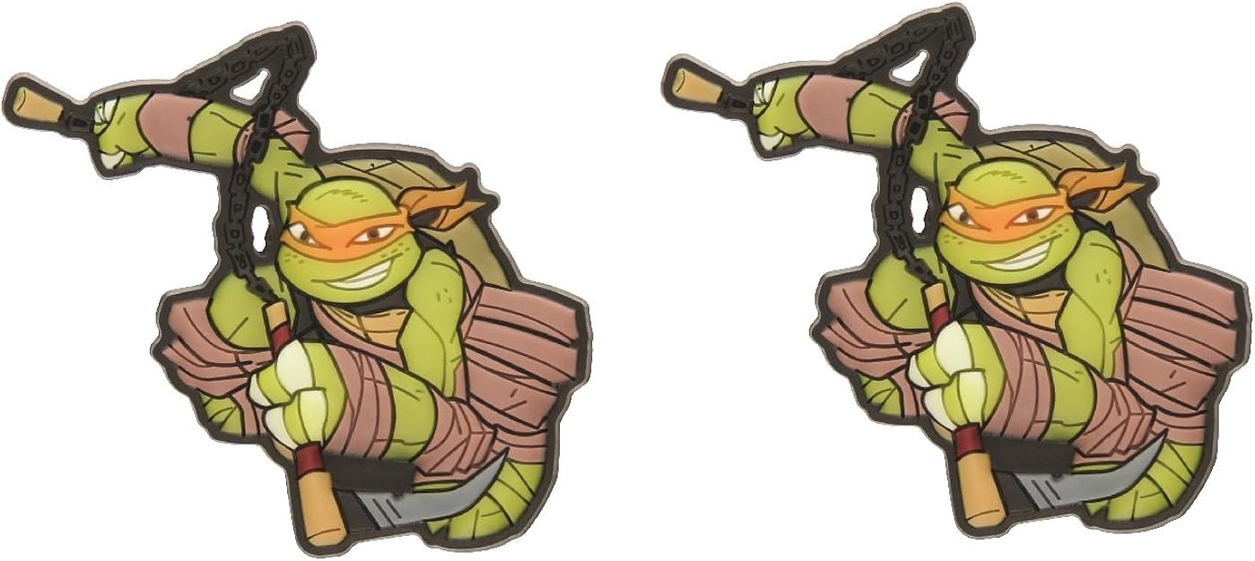 Original Crocs Jibbitz Teenage Mutant Ninja Turtles Michelangelo Pair