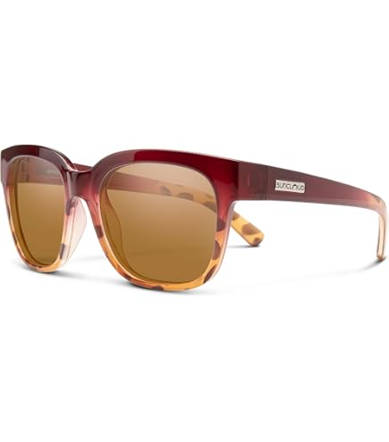 Lunettes De Soleil SUNCLOUD Rambler - Style Tortue Noircie, Verres Marron Polarisés - Look Décontracté Et Protecteur