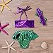 Kids Toddler Baby Girl Mermaid Swimsuits Halter Swimwear Bikini Set with Headband 3Pcs Set (Mermaid, 2-3T)
