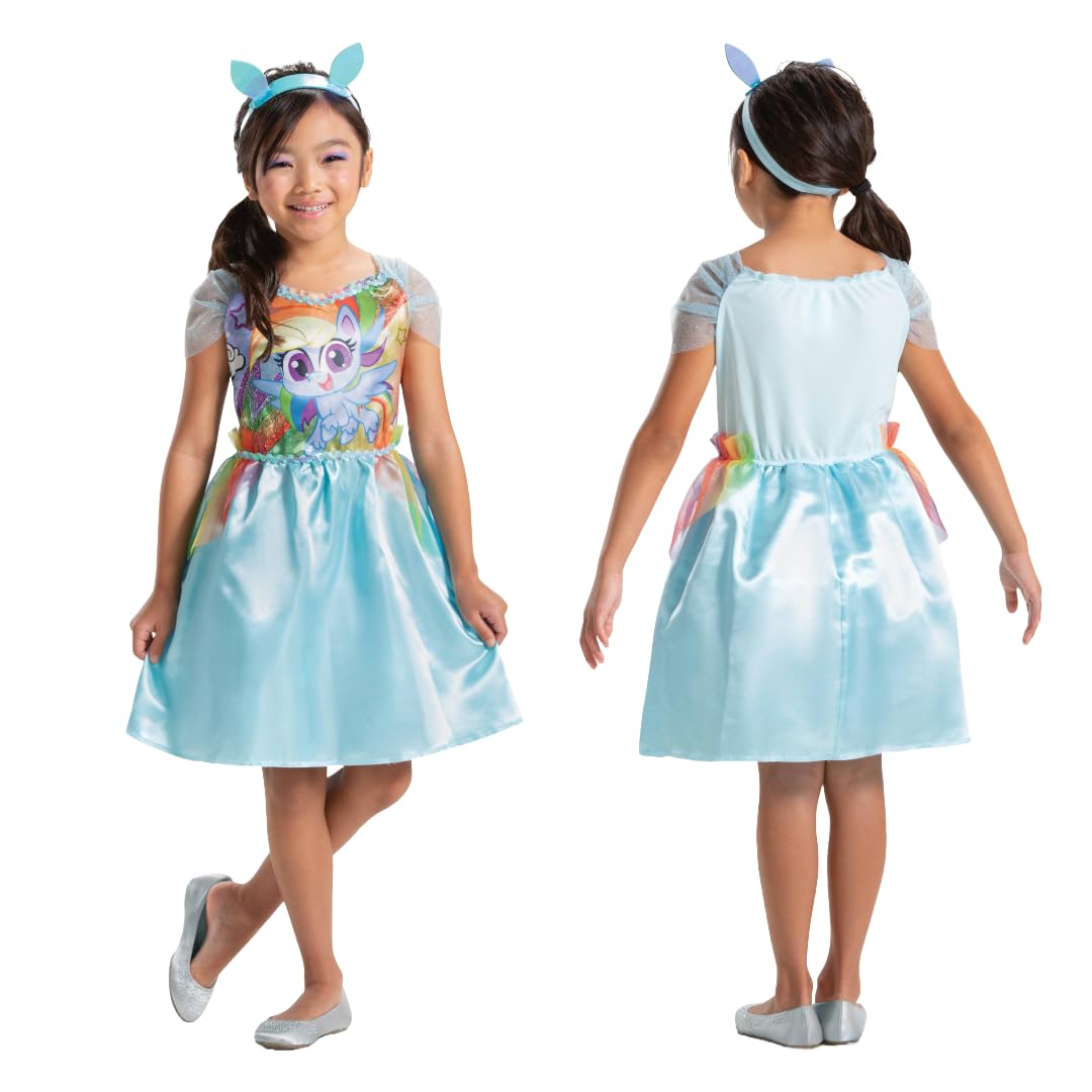 Jakks Pacific Children's Rainbow Dash My Little Pony Basic Costume - Green - 7-8 Years (124-136cm)