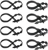 KINGLAKE 8Pcs 50cm Black Tree Ties Heavy Duty Adjustable Garden Supports view 4