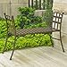 International Caravan 708718-OG-165259-O-852740 Outdoor Vanity Bench in Verdigris Finish, Matte Brown