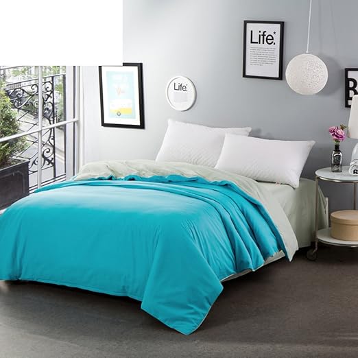 GFDSGJFDFDGBH algodón de Verano Cubierta sólida del edredón del Color