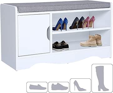 ease Banco para Zapatos con cojín Banco para Zapatos Asiento Pasillo