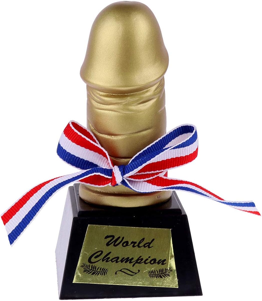 Yizyif Drole Trophee Penis Trophee Zizi Dor Farce Et Attrapes Plastique Jouets Fantaisie Adulte Cadeau Soiree Anniversaire Fete Jouets Fantaisie Et Gadgets Farces Et Attrapes