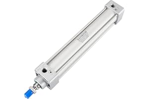 Baomain Pneumatic Air Cylinder SC63 x 500-S PT 3/8, Bore: 2 1/2 inch, Stroke: 20 inch, Screwed Piston Rod Dual Action with Magnet