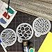 Designer Stencils C473 Cookie Stencil Animal Skins, 4-Inch, Beige/Semi-Transparent