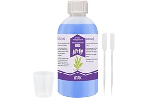 YINMIK General Hydroponics pH Up Liquid, pH Control Liquid Increase pH Levels, 250ml Premium Buffering for pH Stability,Suitable for All Hydroponics Feeding Systems, Both for Soil and Water