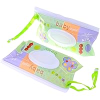 2 Stück Wiederverwendbare Feuchttuch-Spender - BPA-frei Für Unterwegs