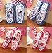 handrong 2 Pairs Microfiber Slipper Cleaning Mop Slippers Washable Detachable House Shoe Cover Dust Floor Cleaner for Bathroom Office Kitchen, Blue + Rose Red