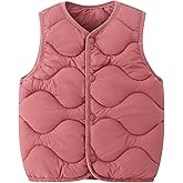 AMIYAN Baby Toddler Puffer Vest Boys Lightweight Sleeveless Jacket Girls Casual Fall Winter Waistcoat Outerwear for Kids 1-5Y