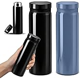 2 Pack 10oz Mini Water Bottle Stainless Steel, Water Bottle Portable Insulated Water Bottle, Leak Proof Metal Mini Water Bottle, Anti-slip Bottom BPA-Free Double Wall Vacuum Design for Coffee Juice