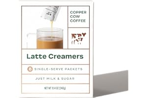 Copper Cow Coffee California Sweetened Condensed Milk Creamers – Single-Serve and All-Natural Pre-Filled Packets – (8 Pack)