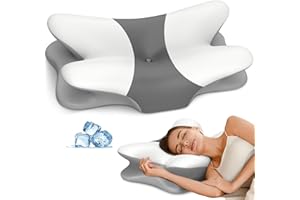 Cervical Pillow for Neck Pain Relief - Ergonomic Neck Pillow for Sleeping, Contour Memory Foam Pillows Side Sleeper Pillow fo