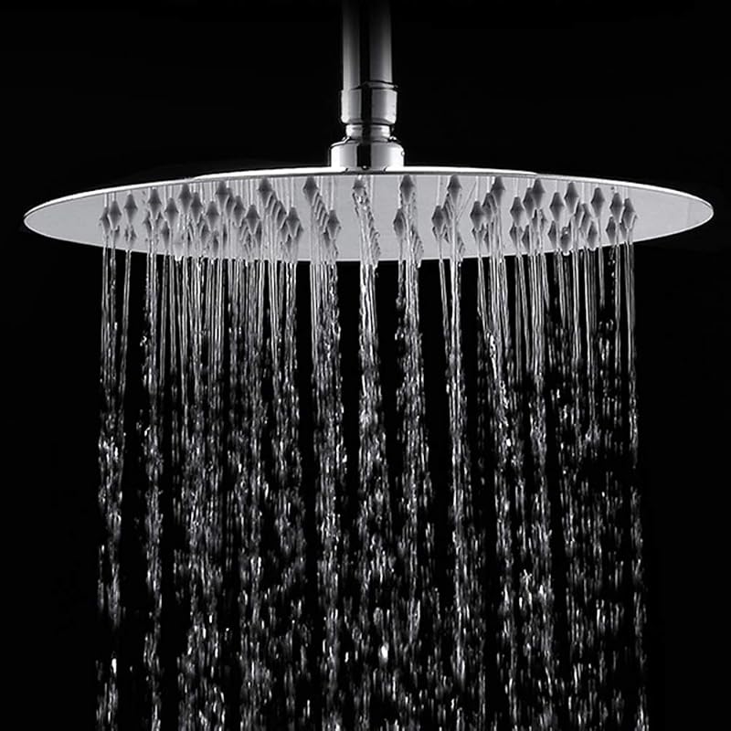XIFIRY 8 Inch Round Rain Shower Head 304 Stainless Steel High Pressure Chrome