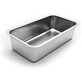 Fox Run Loaf Pan Stainless Steel Baking, 9.5 x 5.25 x 2.5 inches