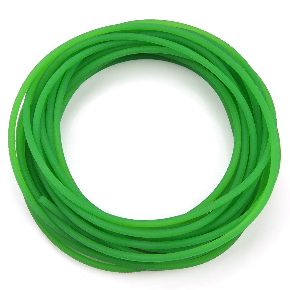 Akozon Polyurethane Round Belt PU Polyurethane Round Belt for Drive Transmission High-Performance Green Rough (4mm*10m)