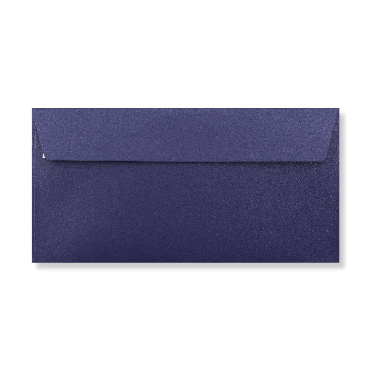 DL (110mm x 220mm) Coloured Envelopes Perfect for Christmas Cards, Greeting Cards, Wedding/Party Invitations, Crafts and Many More - Pack of 15 (Pearl Navy Blue Peel & Seal)