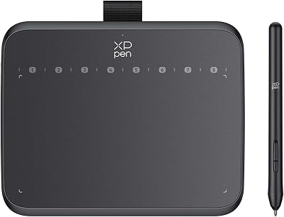 XPPen Deco 640 Drawing Tablet 16K Pressure, 8 Shortcut Keys, 16x9 cm