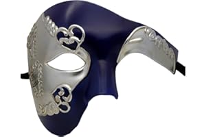 Thmyo Half Face Men's Phantom Of The Opera Vintage Design Venetian Carnival Masquerade Mask