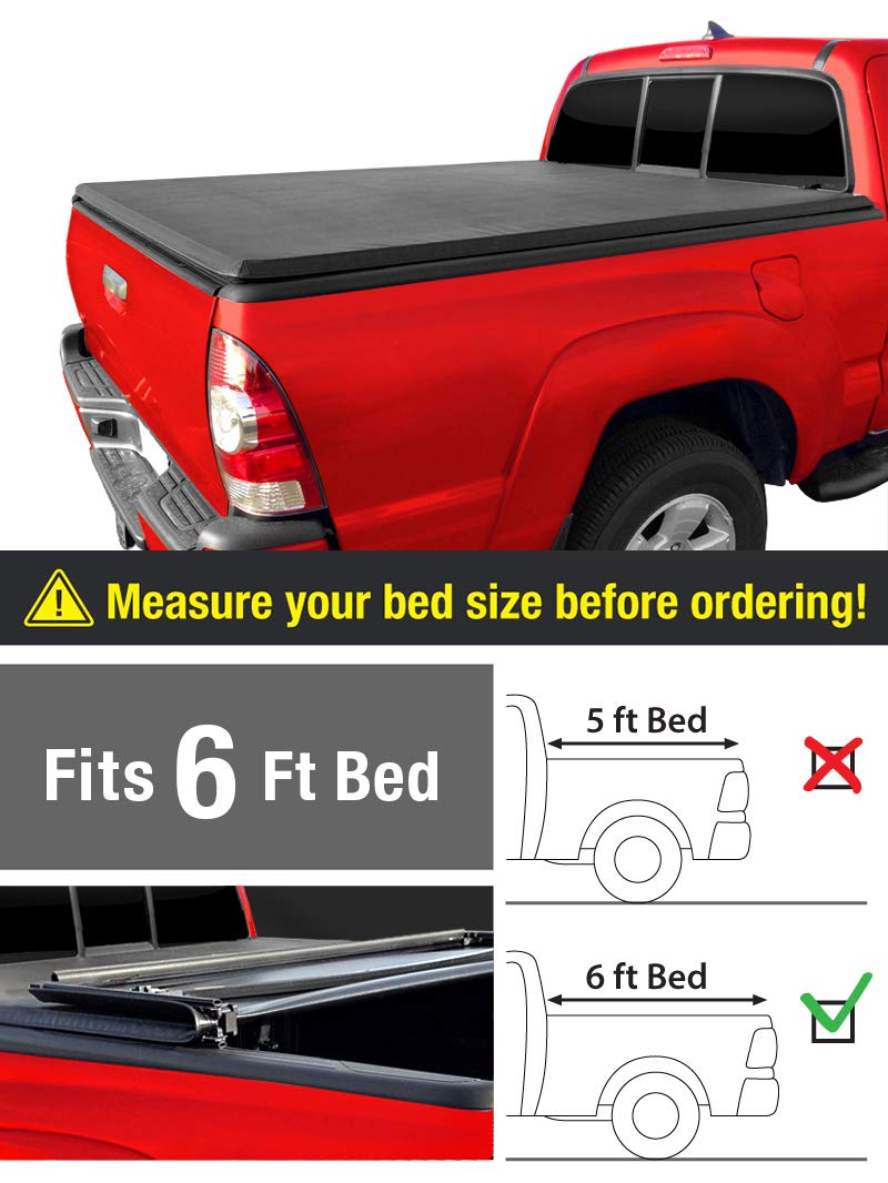 MaxMate TriFold Truck Bed Tonneau Cover works with 2004